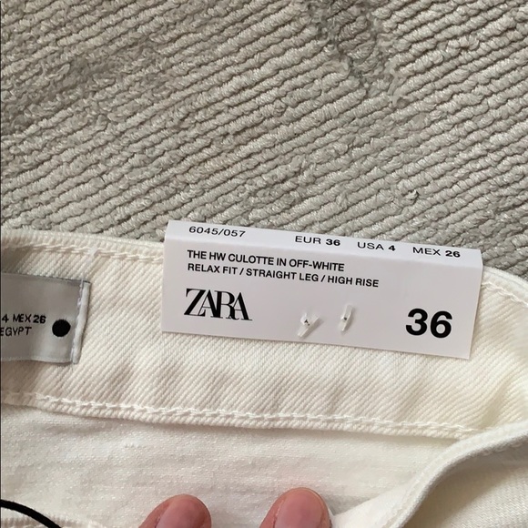 Zara White Jeans - size 36 - NWT - Picture 3 of 3